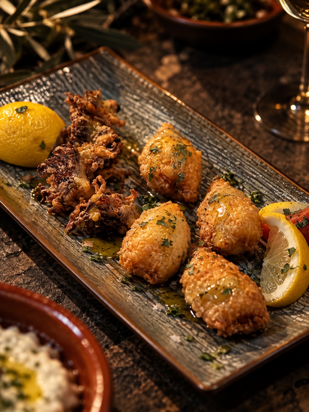 Fischgerichte beim griechischen All You Can Eat in Dülmen
