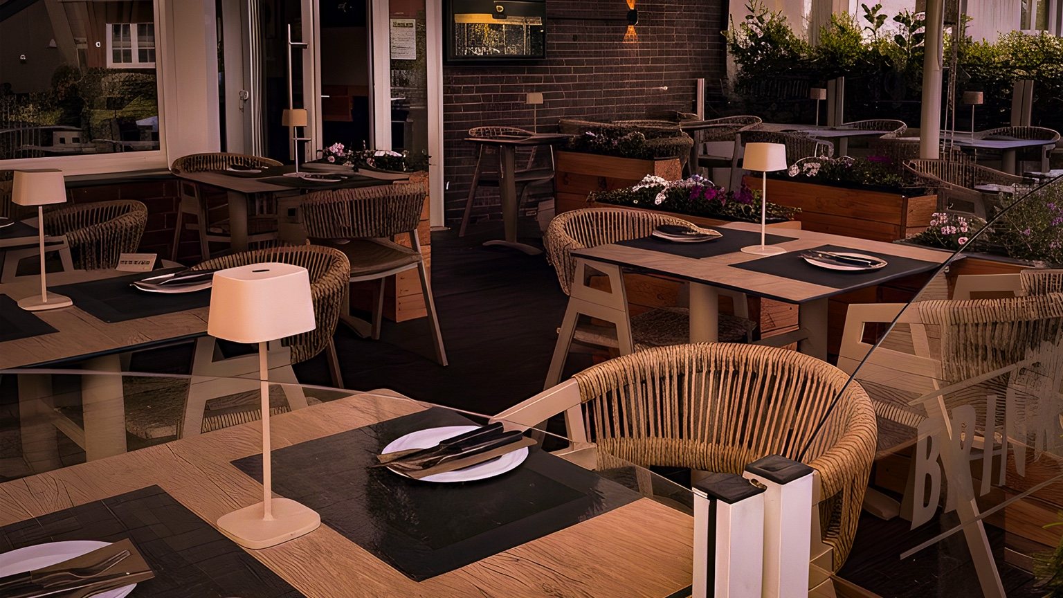 Terrasse des Mythos Dülmen am Abend
